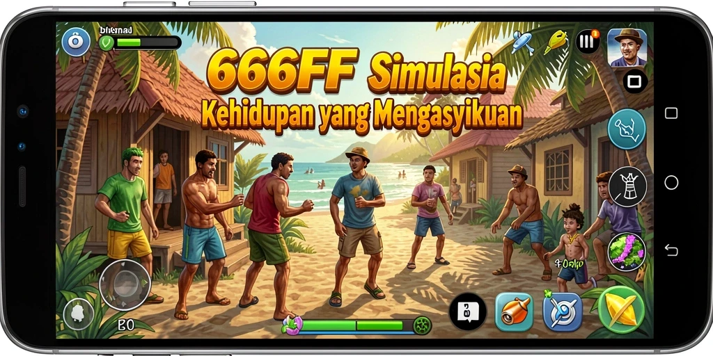 Tangkapan layar gameplay 666FF yang menunjukkan interaksi karakter.