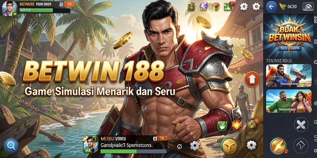 Tampilan gameplay menarik dari BETWIN188 dengan karakter dan dunia virtual.