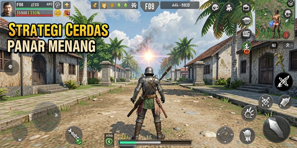 Tampilan utama gameplay F08 yang menegangkan dan menarik.