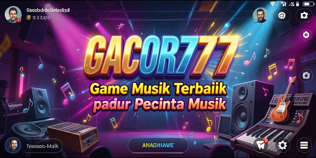 Tampilan gameplay <strong>GACOR777</strong> saat bermain musik dengan teman.