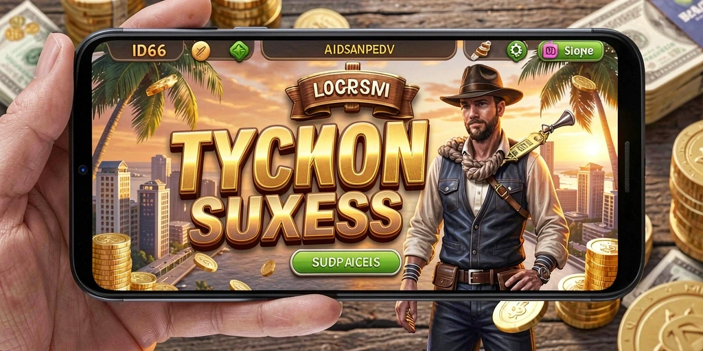 Tangkapan layar menampilkan gameplay seru dari ID66 dengan elemen Tycoon.