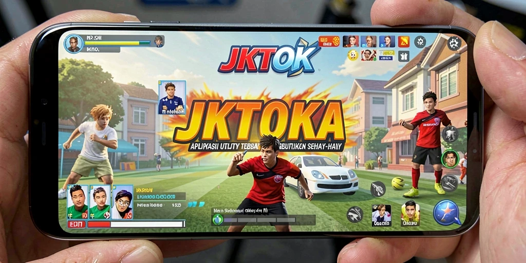 Tampilan antarmuka JKTOK yang sederhana dan efisien.