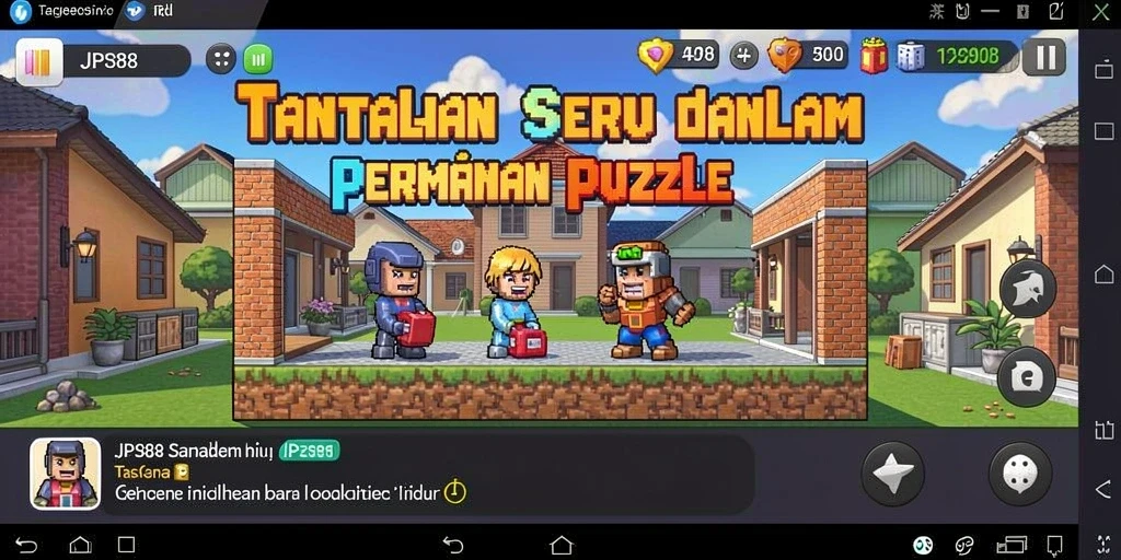 Tampilan gameplay seru JPS88 dengan berbagai puzzle menarik.