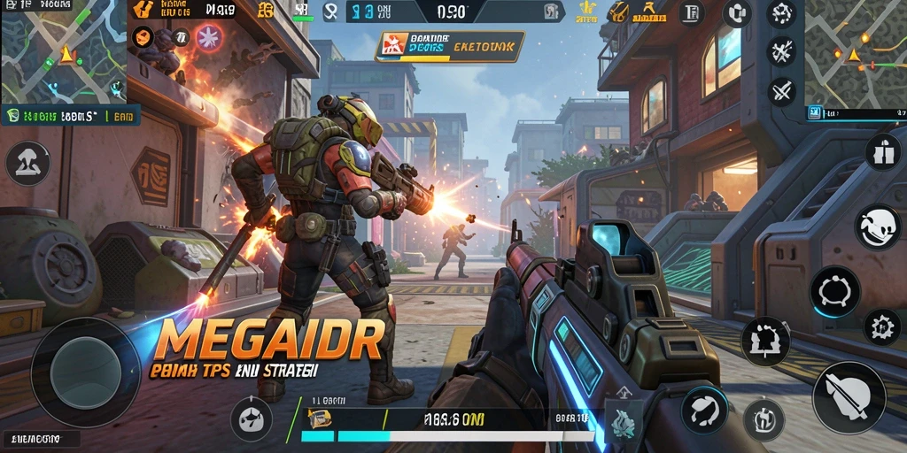 Gameplay mendebarkan di medan perang dengan aksi TPS yang intens.