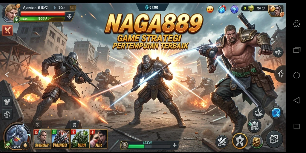Tampilan gameplay mendebarkan di NAGA889 dengan strategi pertempuran yang unik.
