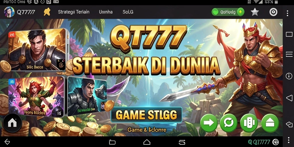 Tangkapan layar menunjukkan aksi pertempuran mendebarkan dari QT777.
