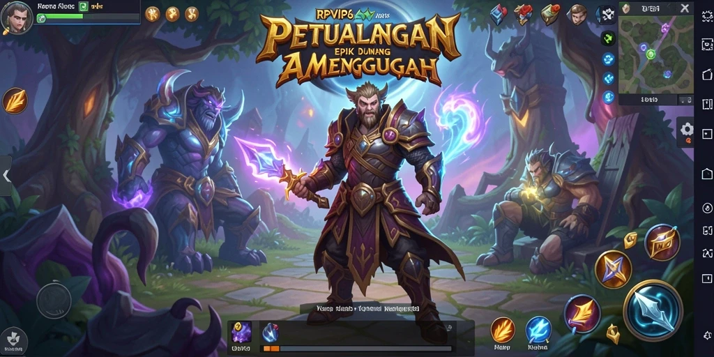 Tampilan gameplay epik dalam RPVIP6 dengan aksi pertarungan yang intens.