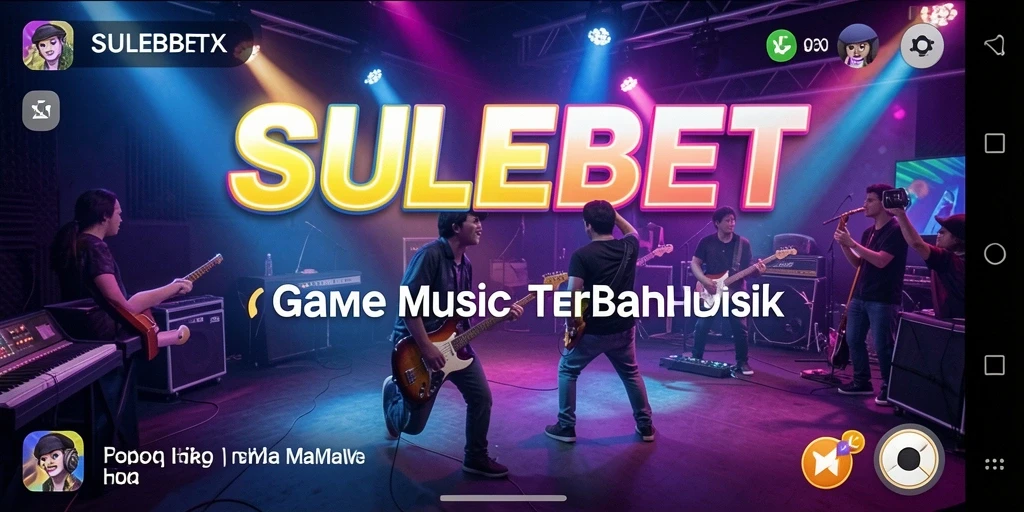 Tampilan gameplay menarik dengan berbagai pilihan musik.