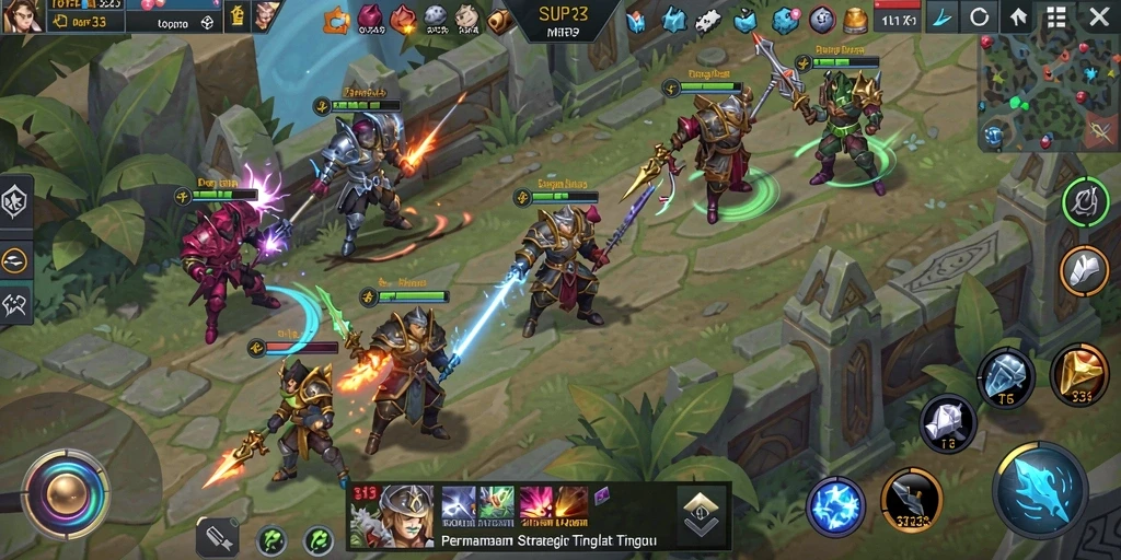 Tampilan gameplay SLG yang mendebarkan di SUPER33.
