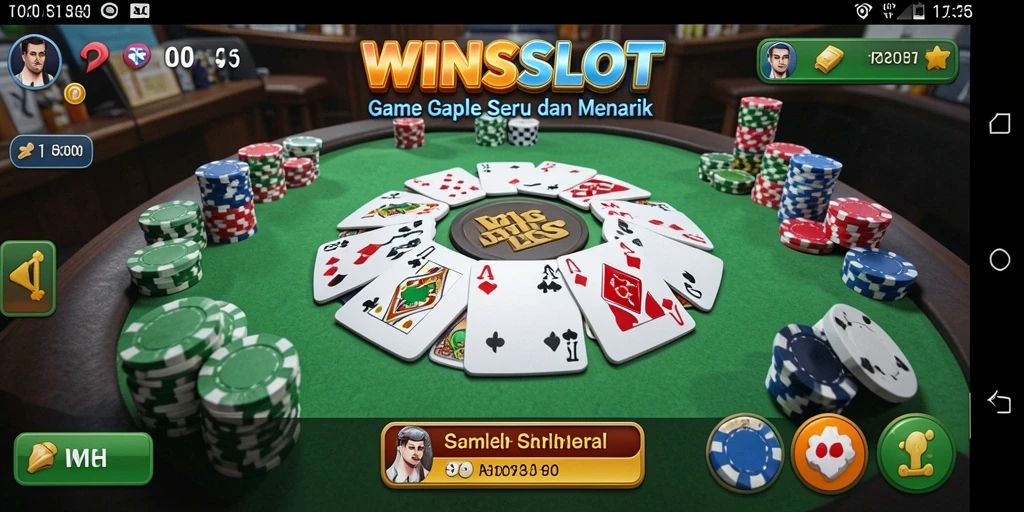 Tampilan menarik gameplay WINSLOT dalam permainan Gaple.