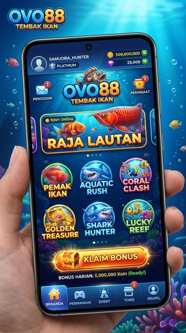 Tampilan utama aplikasi ovo88 yang menarik.